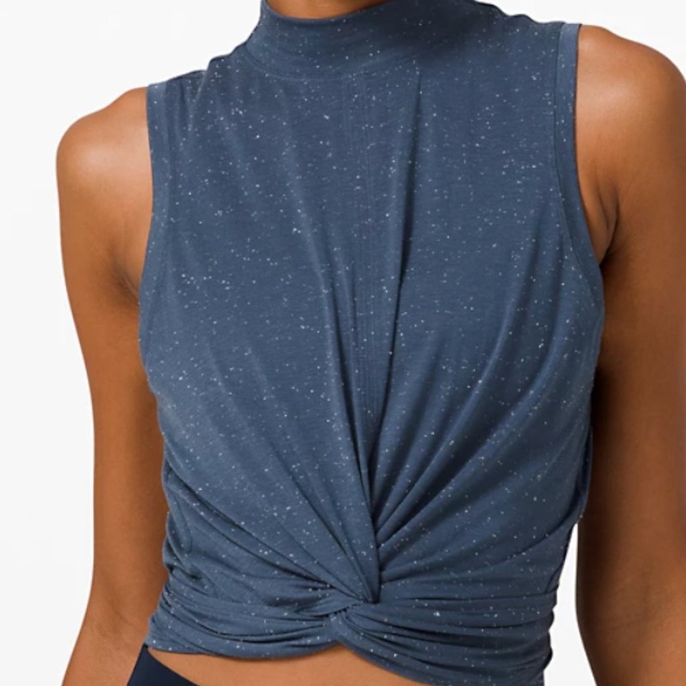 NWT Lululemon cropped wrap tank.